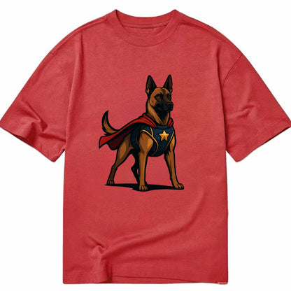 Belgian Malinois Guardian Hero  - Classic T-shirt - Red