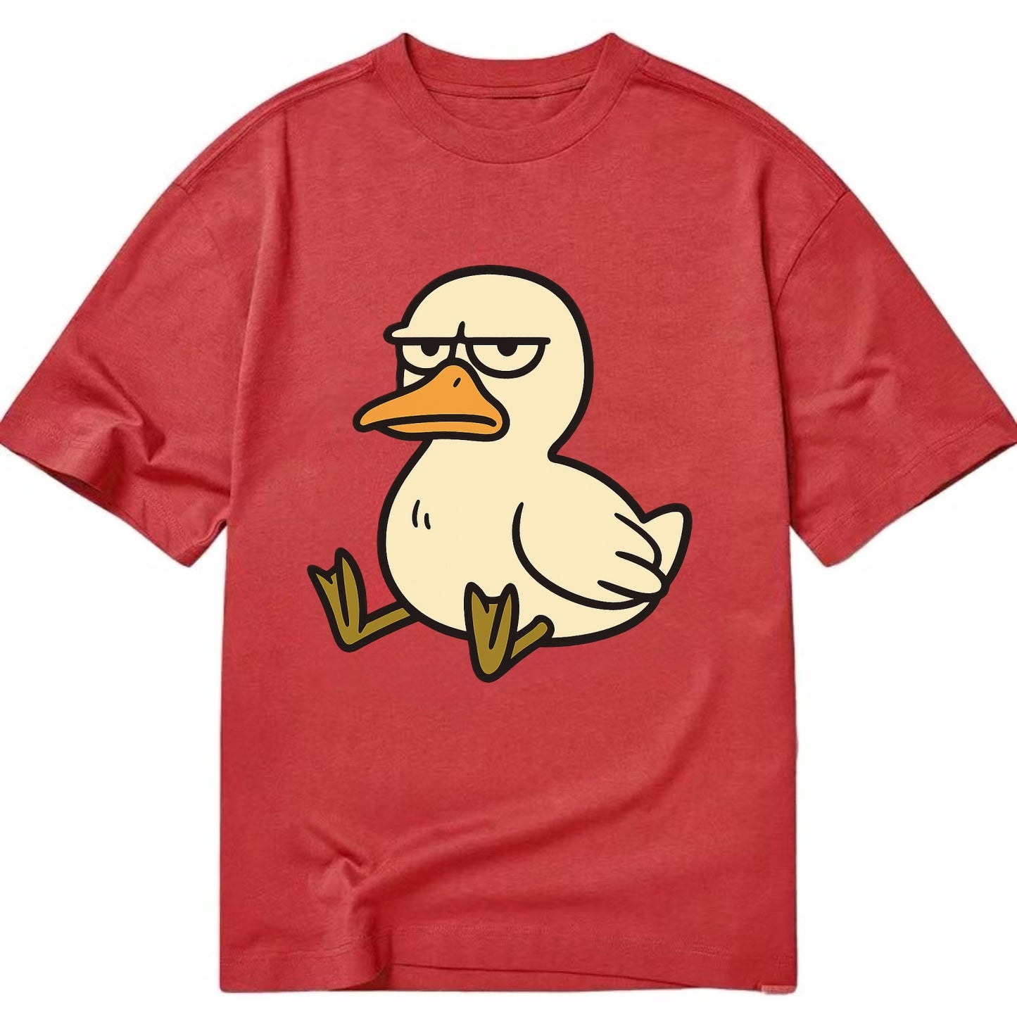 The Duck Judging Silently - Classic T-shirt - Red