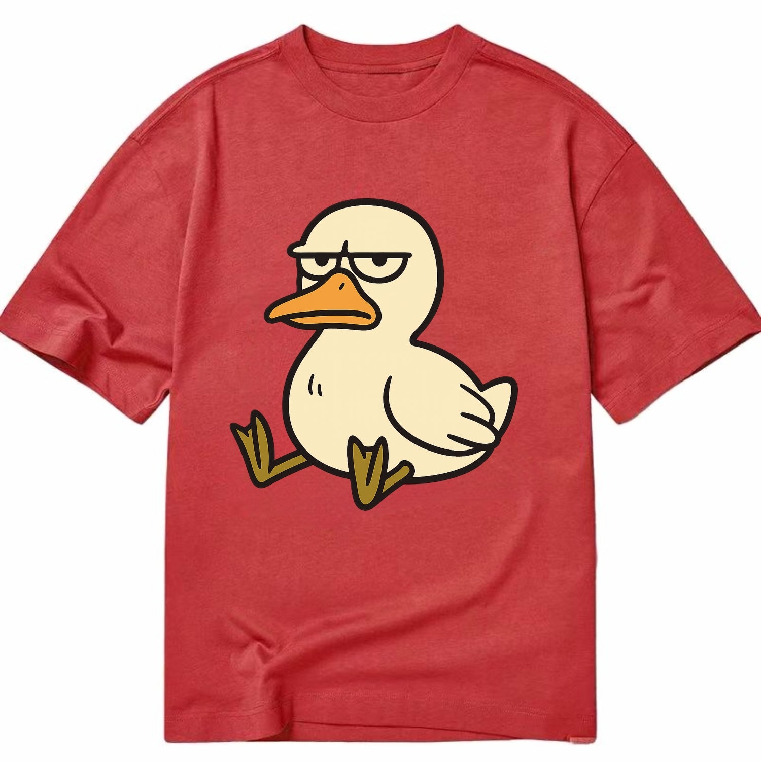 The Duck Judging Silently - Classic T-shirt - Red