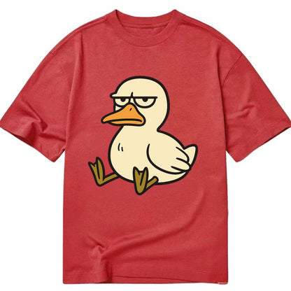 The Duck Judging Silently - Classic T-shirt - Red