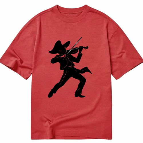 Mariachi violinist passionate performance - Classic T-shirt