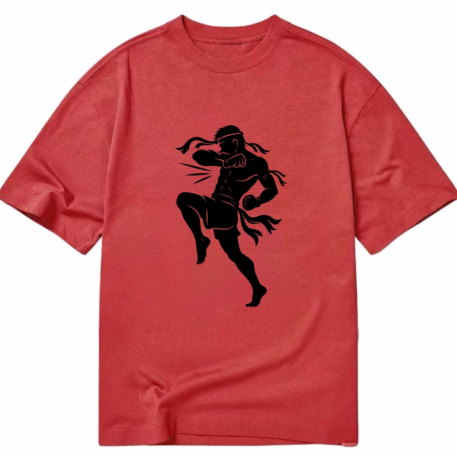Thai Muay Thai fighter elbow strike - Classic T-shirt - Red