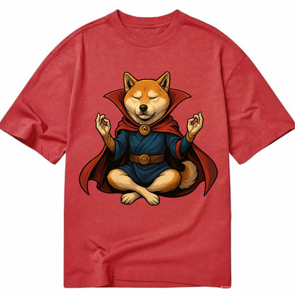 Shiba Inu Doctor Strange  - Classic T-shirt - Red