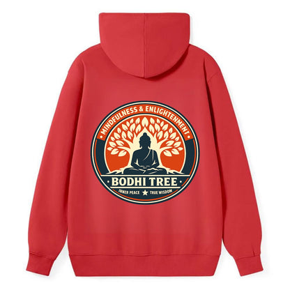Zen Harmony Emblem - Classic Pullover Hoodie - Red