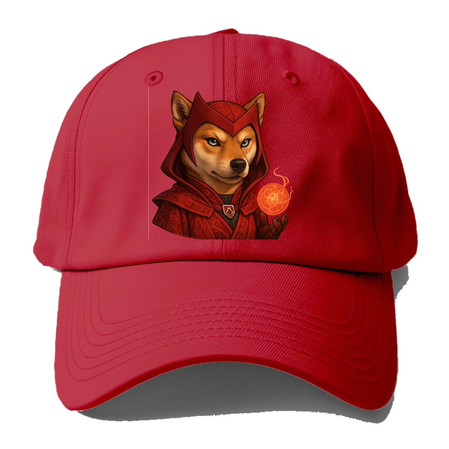Shiba Inu Scarlet Witch  - Baseball Cap - Red