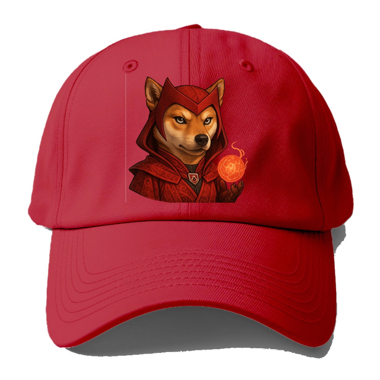 Shiba Inu Scarlet Witch  - Baseball Cap - Red