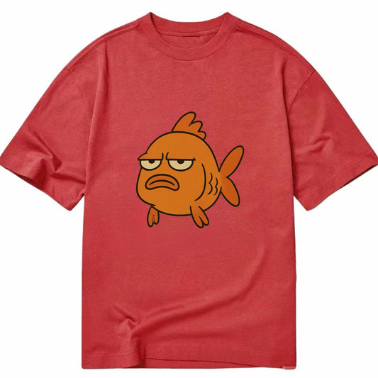 The Goldfish Judging Silently - Classic T-shirt - Red