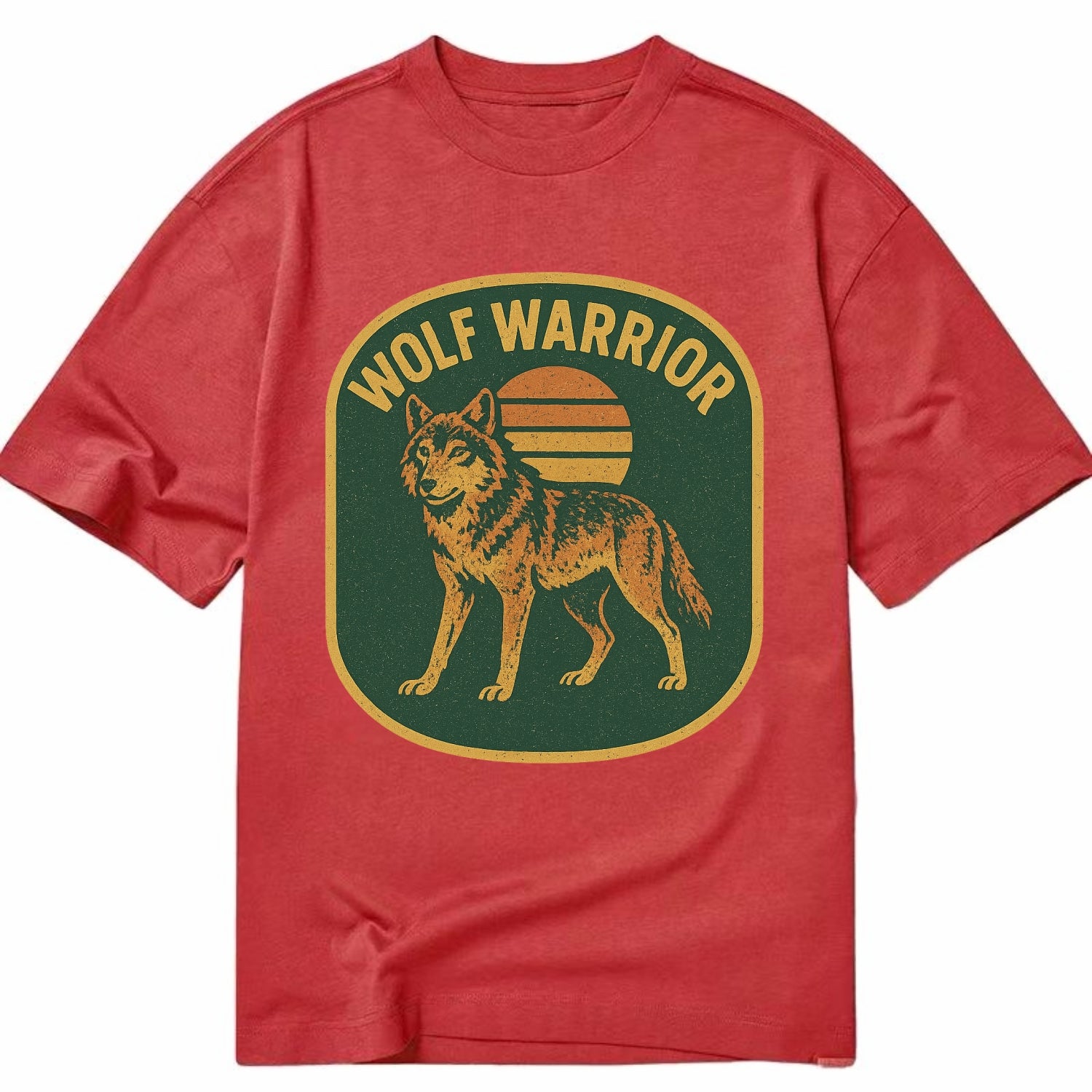 Wolf Warrior  - Classic T-shirt - Red