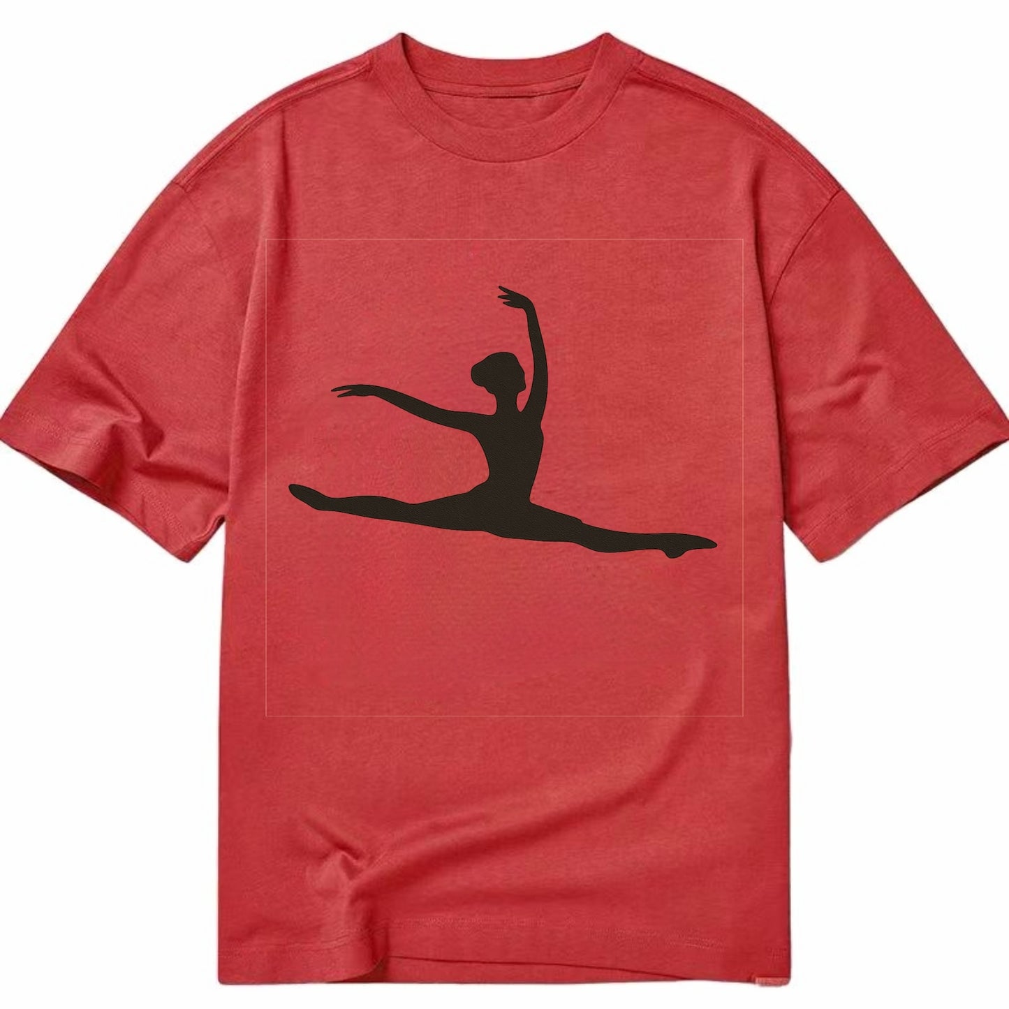 Ballet dancer in grand jete leap - Classic T-shirt - Red