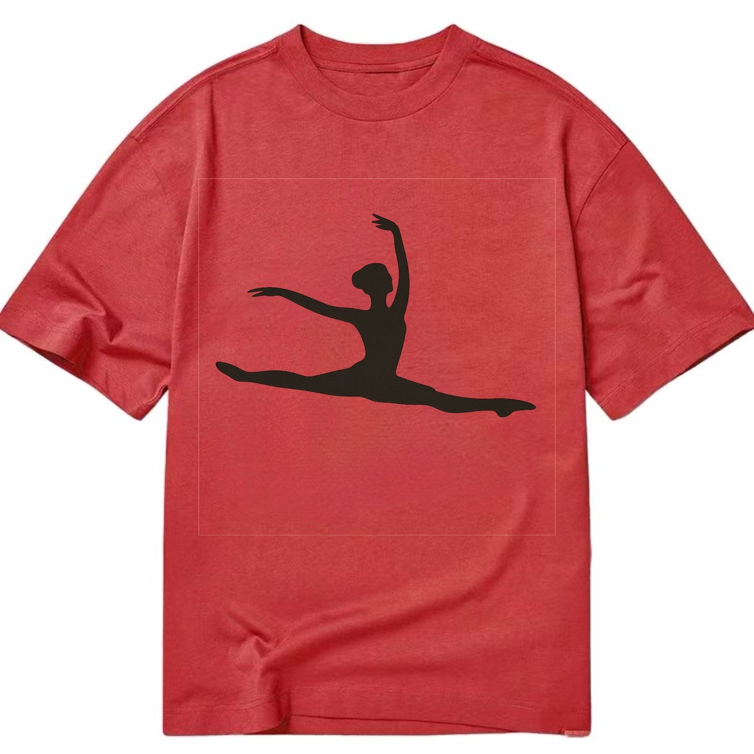 Ballet dancer in grand jete leap - Classic T-shirt - Red