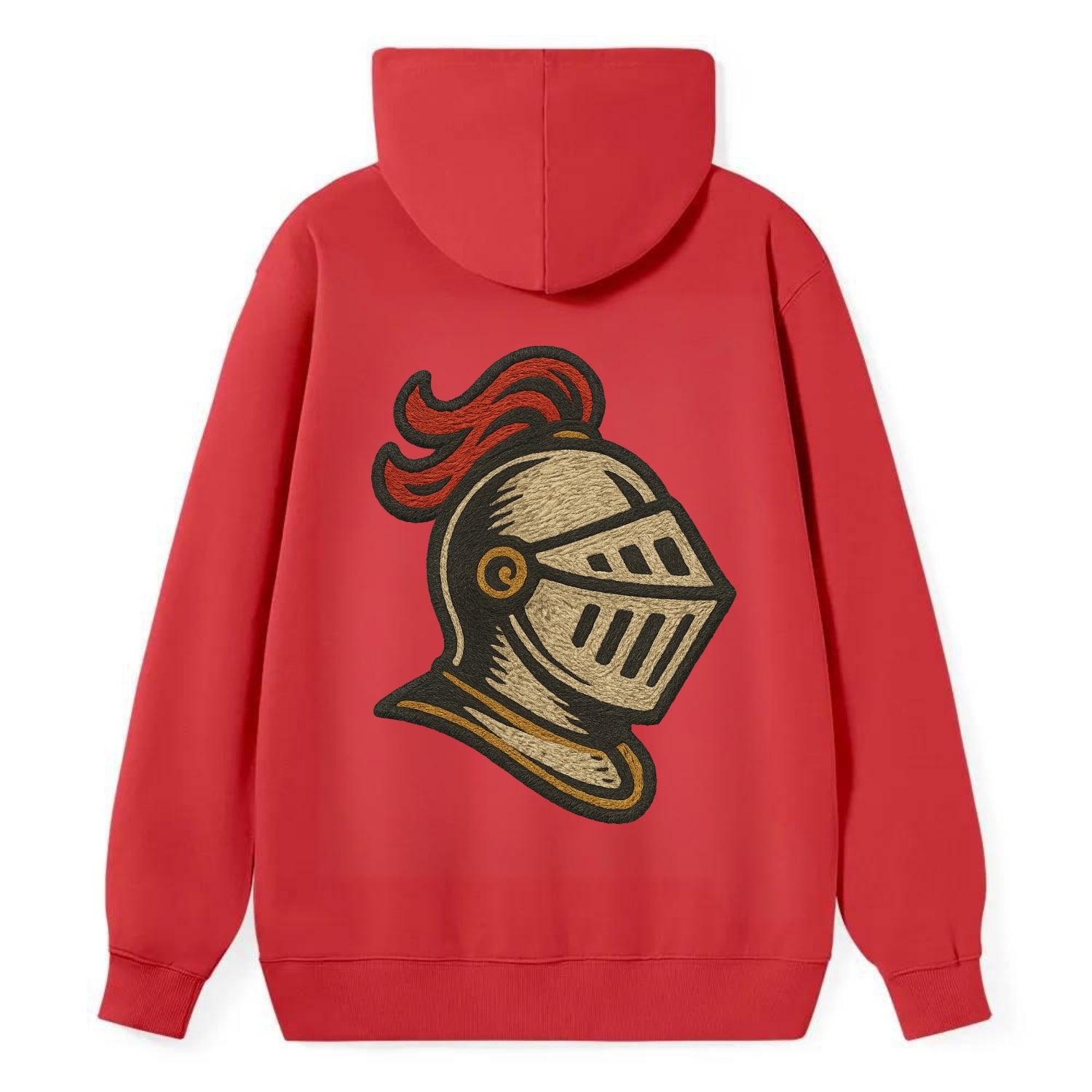 Knight Helmet  - Classic Pullover Hoodie - Red