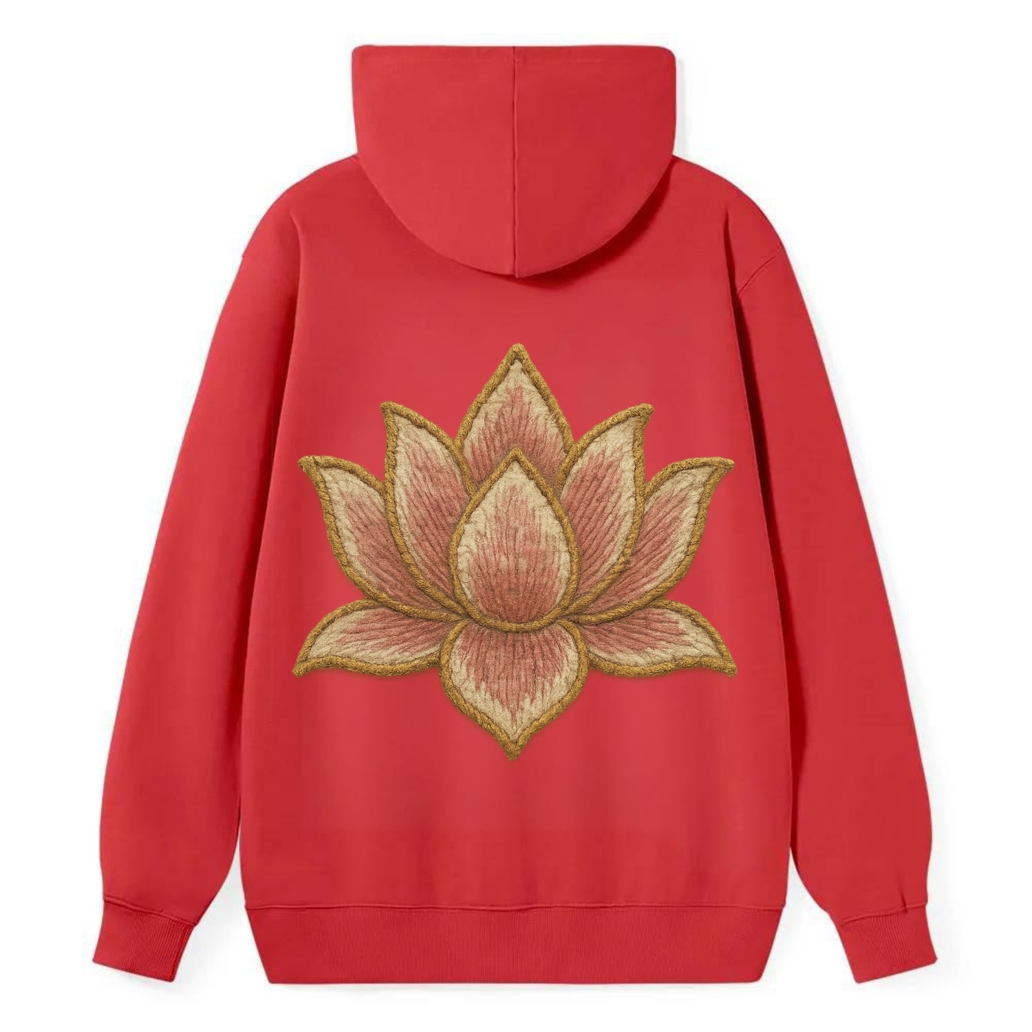 Lotus Flower - Classic Pullover Hoodie - Red