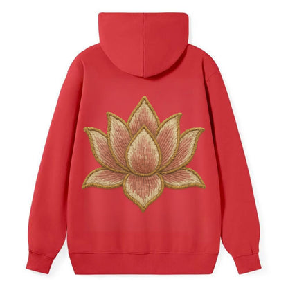 Lotus Flower - Classic Pullover Hoodie - Red