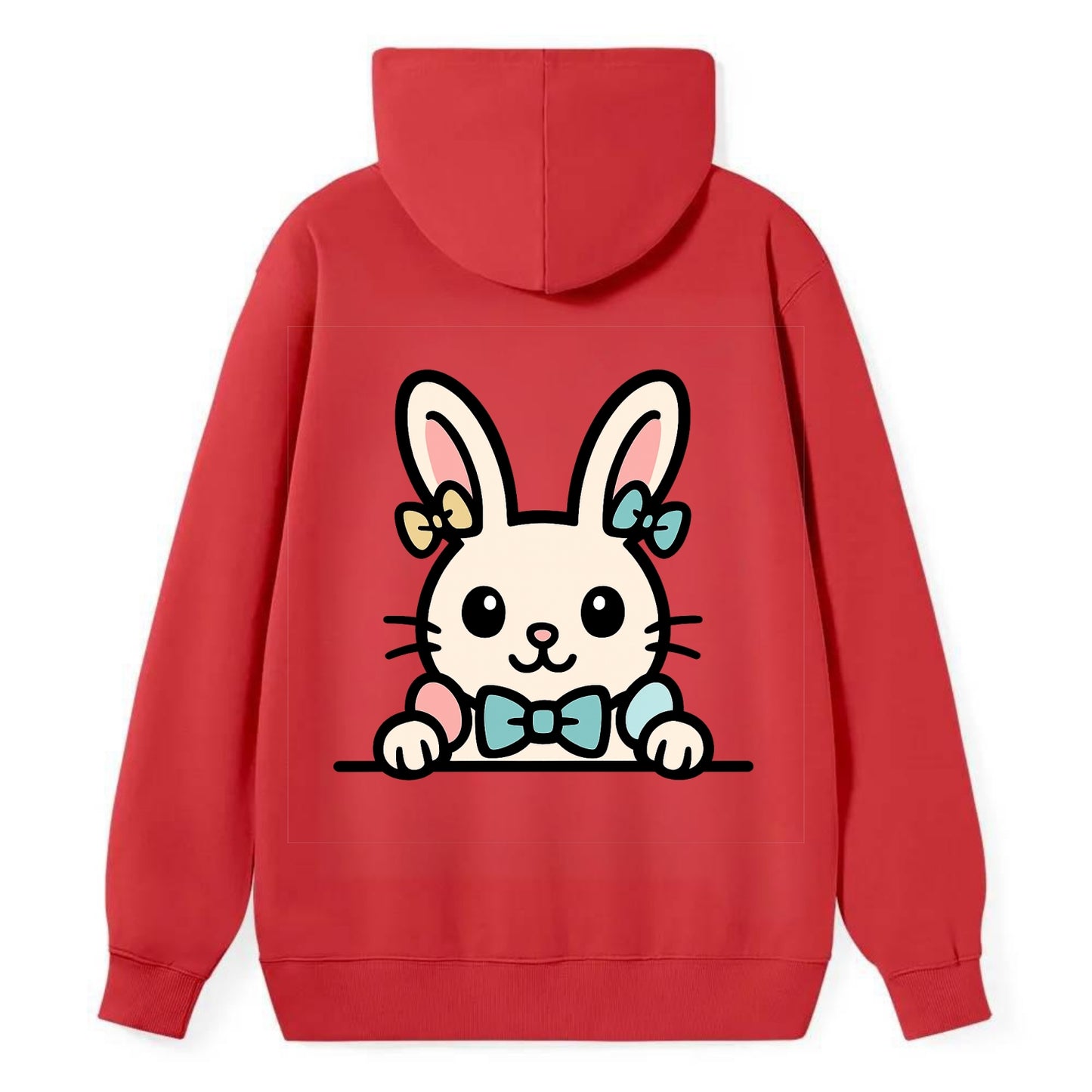 Easter Bunny  - Classic Pullover Hoodie - Red