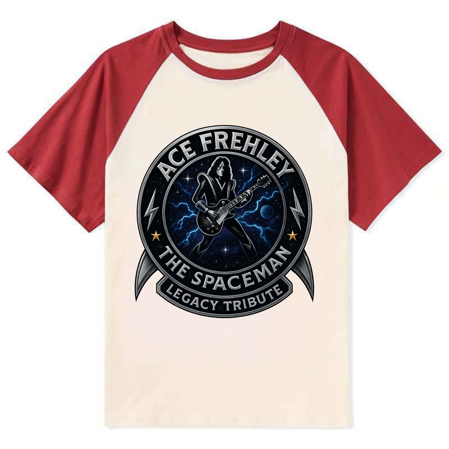 Ace Legacy Seal - Contrast Raglan T-shirt - Red
