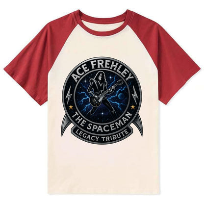 Ace Legacy Seal - Contrast Raglan T-shirt - Red