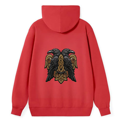 Odin's Ravens - Classic Pullover Hoodie - Red