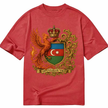 Azerbaijan Fire Phoenix Emblem  - Classic T-shirt - Red