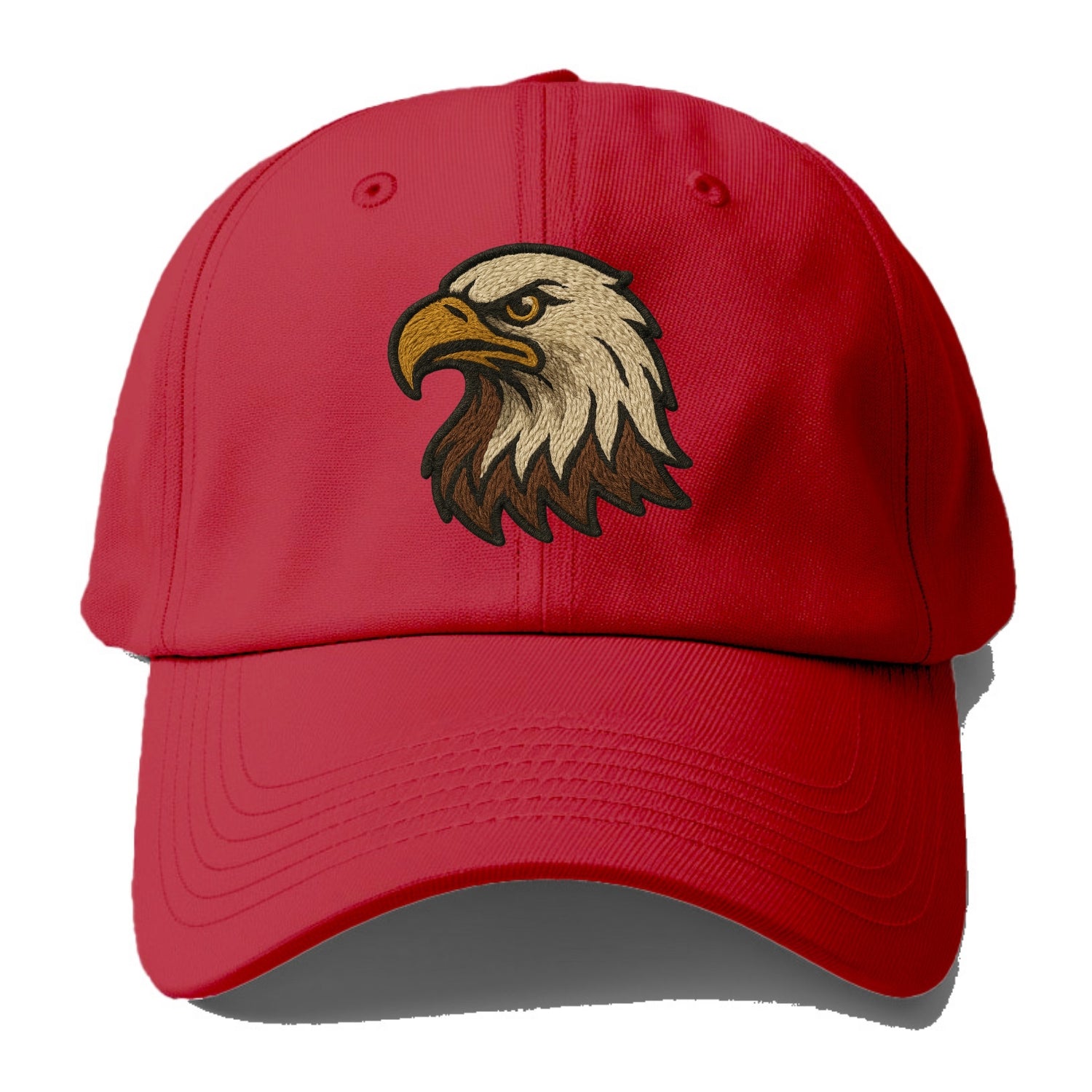 American Eagle Head  - Baseball Cap - Red
