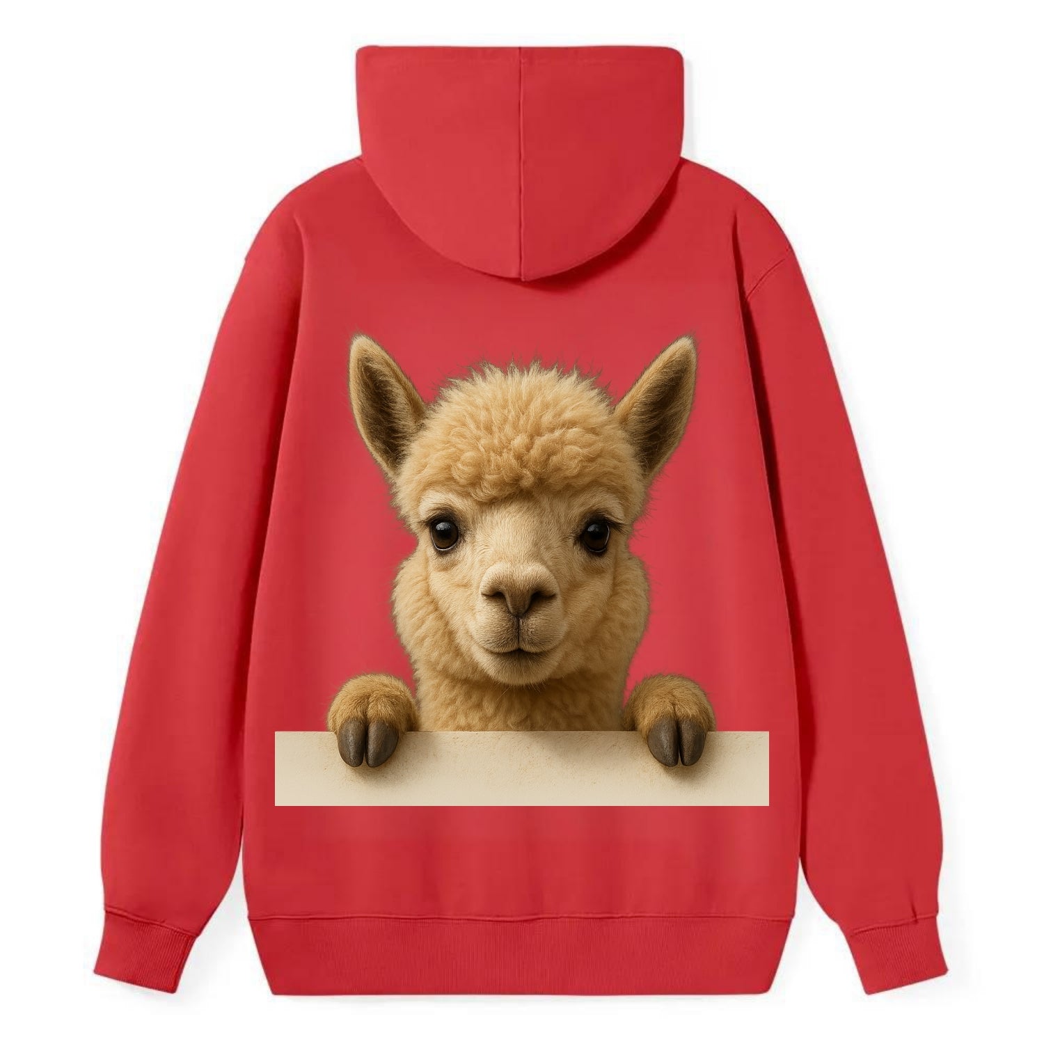 Alpaca  - Classic Pullover Hoodie - Red