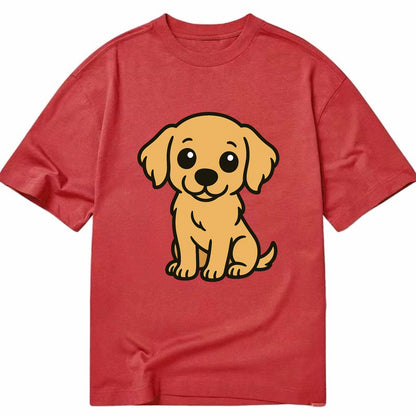 Golden Retriever - Head tilt curious pose - Classic T-shirt - Red