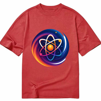 Micro Macro - Atom structure expanding i - Classic T-shirt - Red