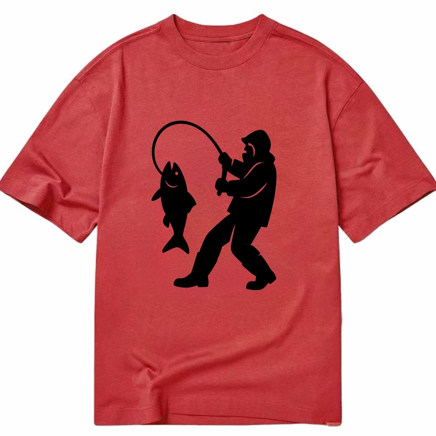 Alaskan fisherman hauling catch - Classic T-shirt - Red