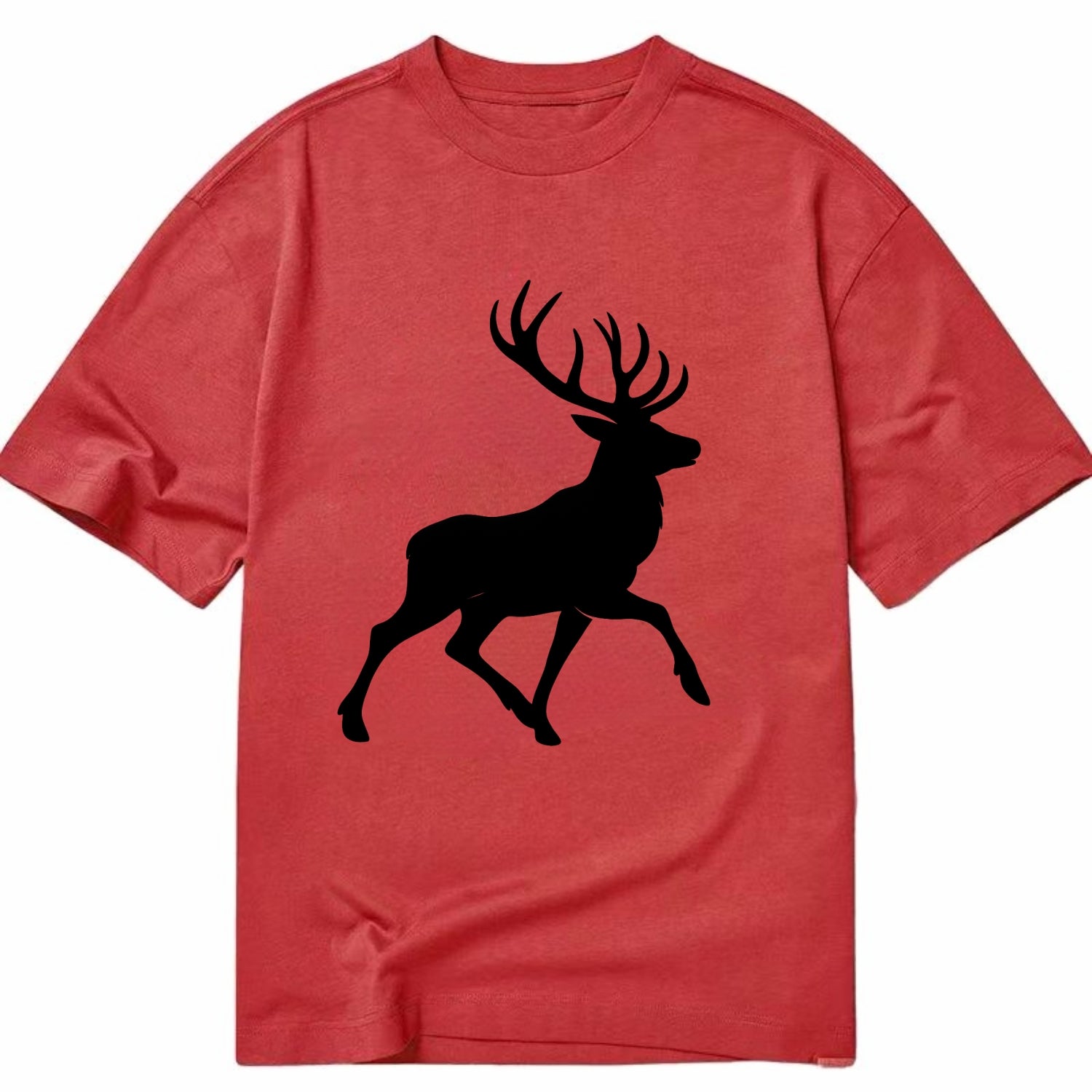 Deer with majestic antlers - Classic T-shirt - Red