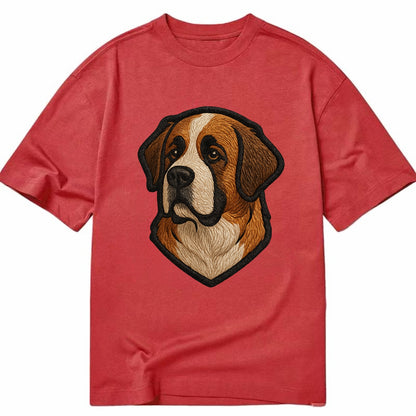 Saint Bernard - Modern gentle giant desi - Classic T-shirt - Red