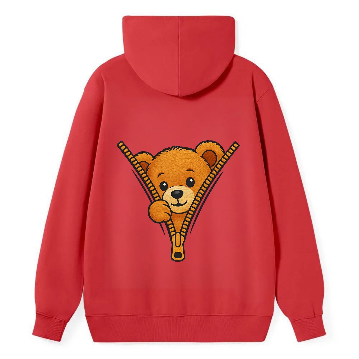 zipper bear - Classic Pullover Hoodie - Red
