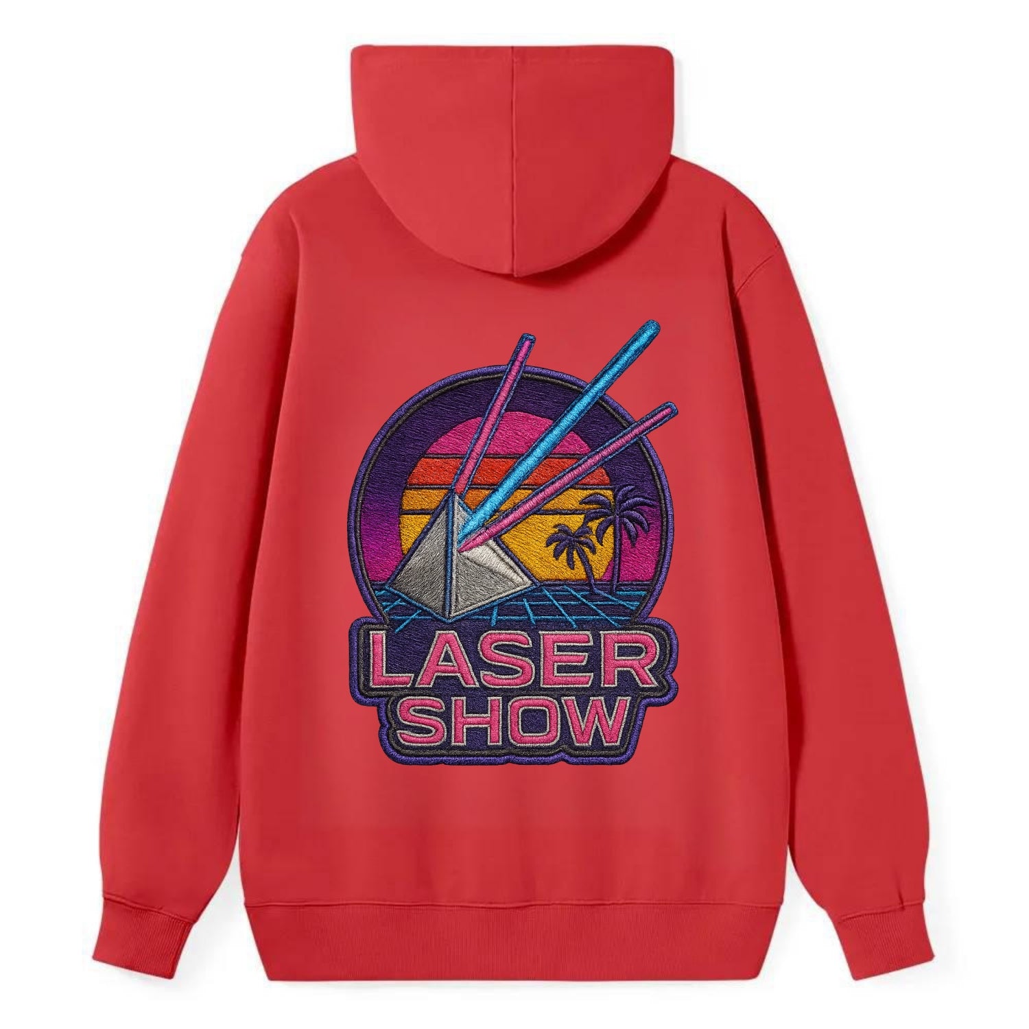Laser Show - Classic Pullover Hoodie - Red