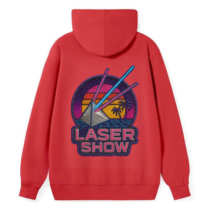 Laser Show - Classic Pullover Hoodie - Red