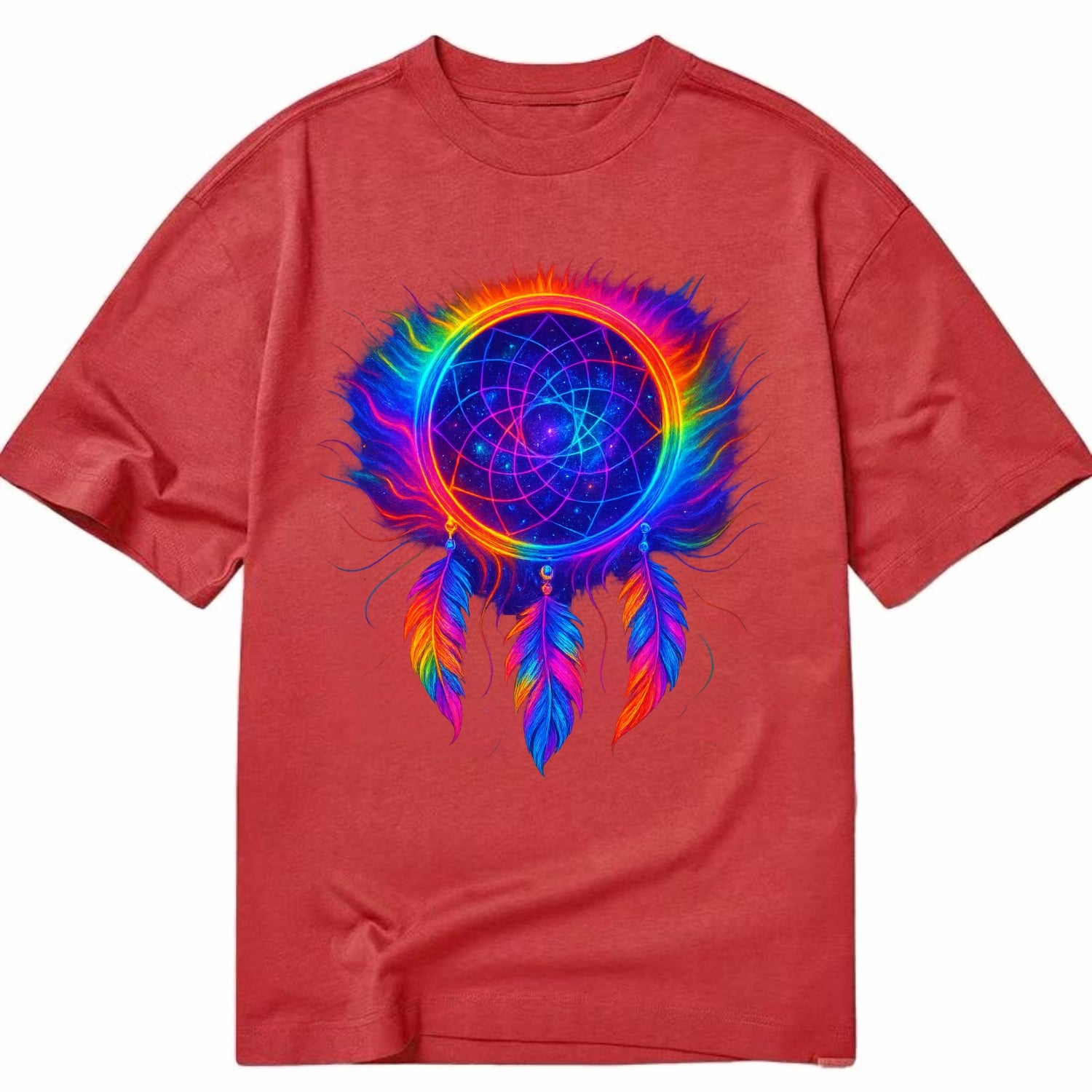 Dream Catcher Universe - Cosmic dreamcat - Classic T-shirt - Red