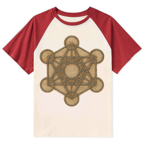Metatron's Cube  - Contrast Raglan T-shirt