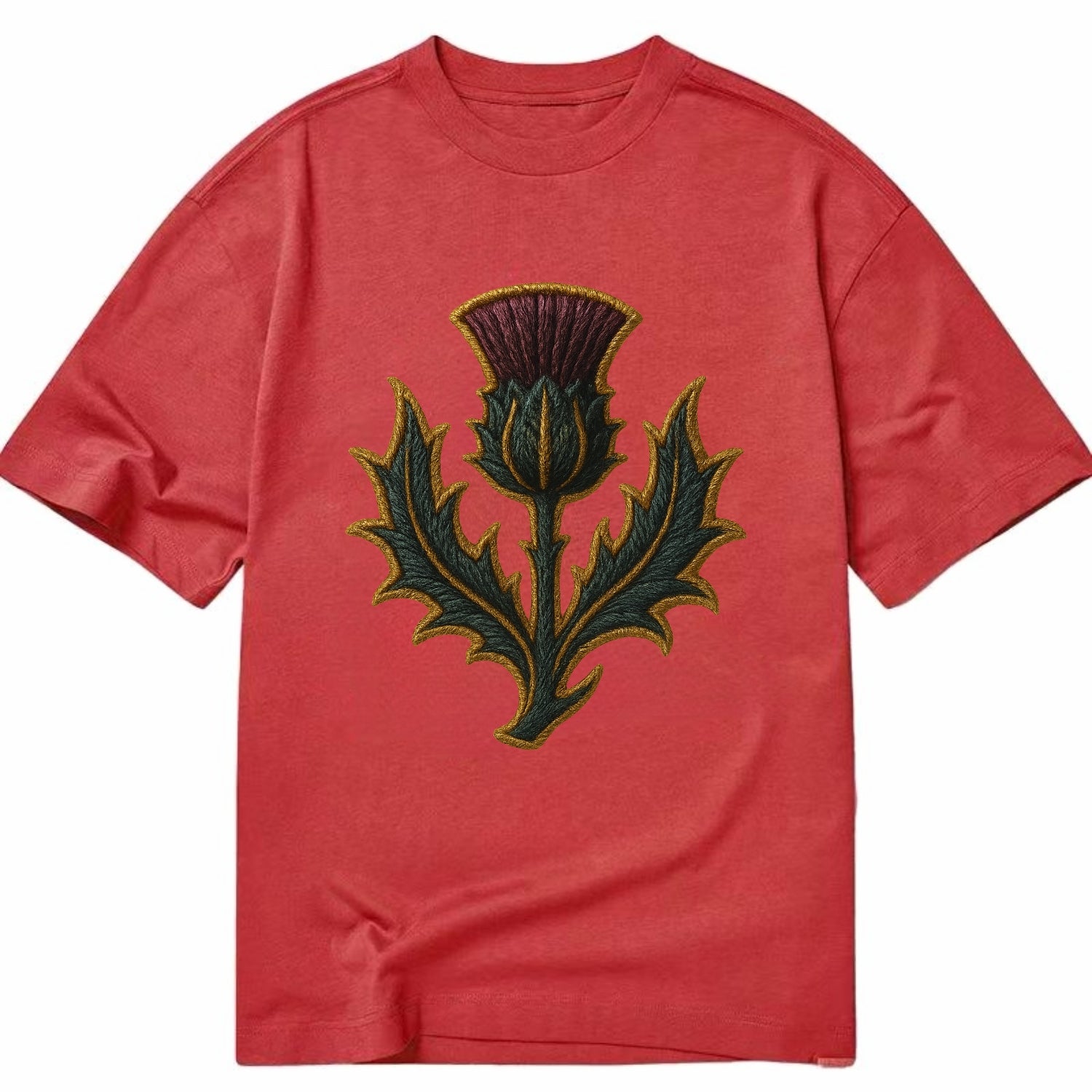 Scottish Thistle  - Classic T-shirt - Red