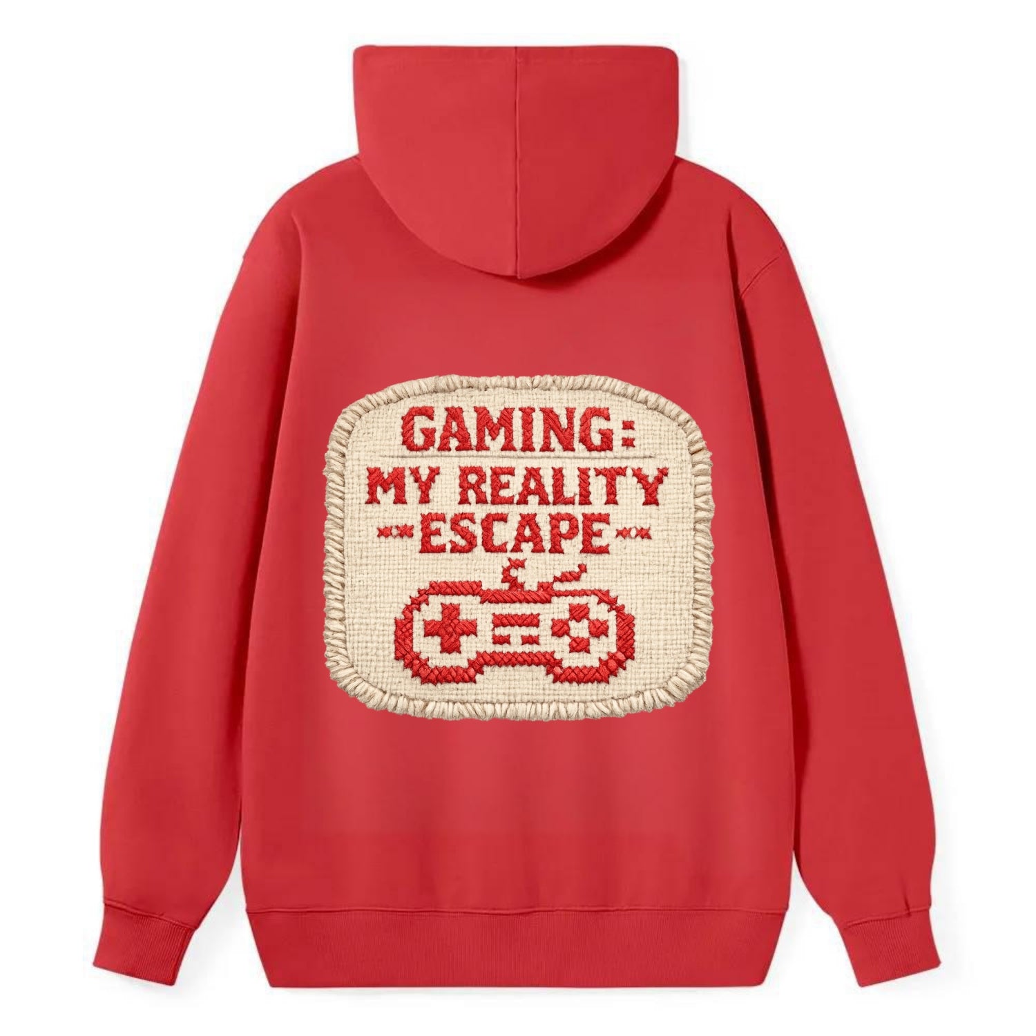 GAMING: MY REALITY ESCAPE - red game escape - red - gaming reality escape - Classic Pullover Hoodie - Red