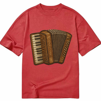 Accordion  - Classic T-shirt - Red