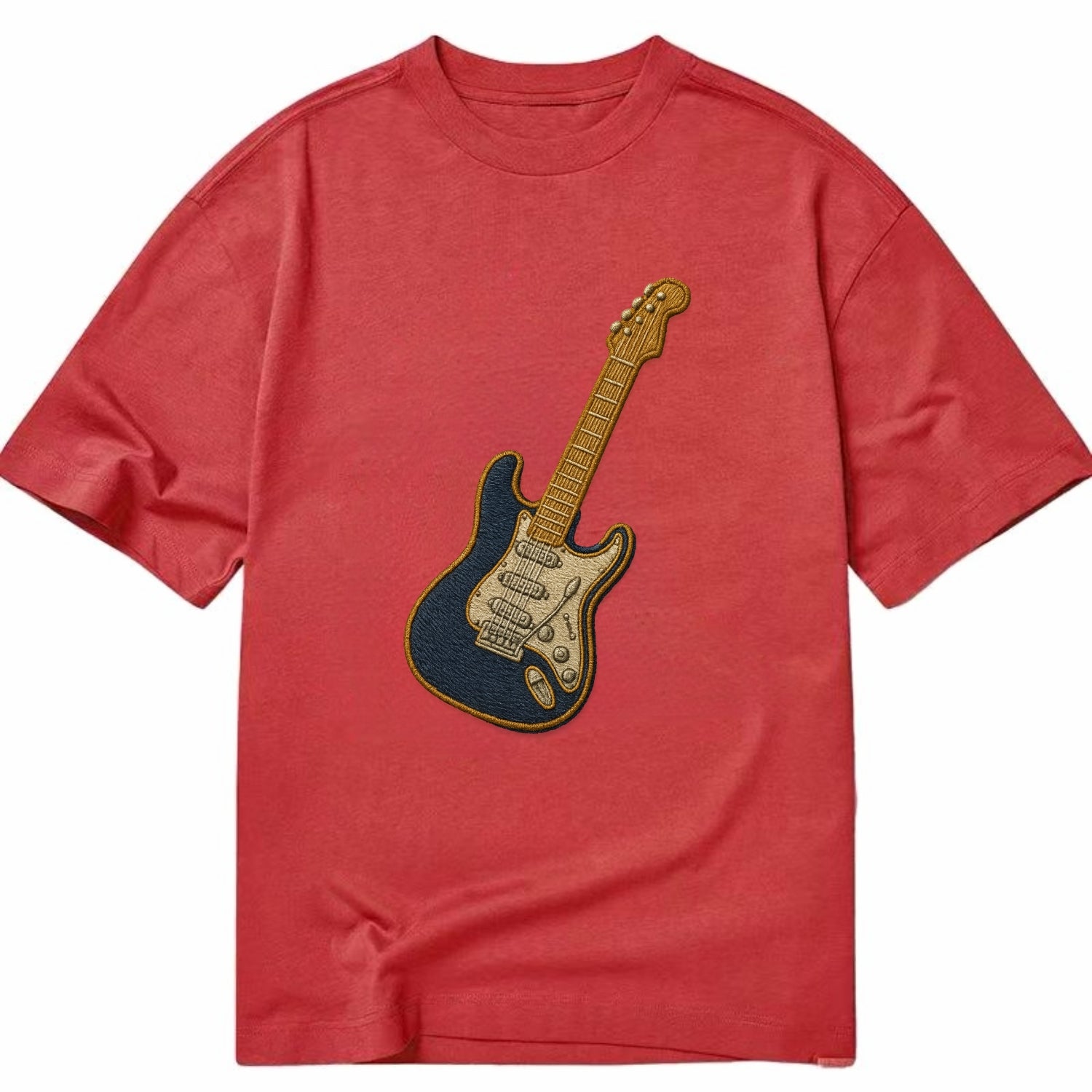 Electric Guitar  - Classic T-shirt - Red