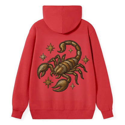 Scorpio Scorpion  - Classic Pullover Hoodie - Red