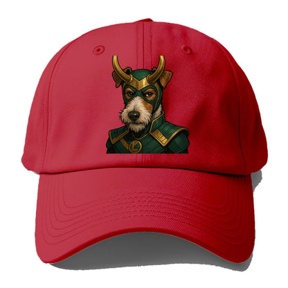 Fox Terrier Loki  - Baseball Cap - Red