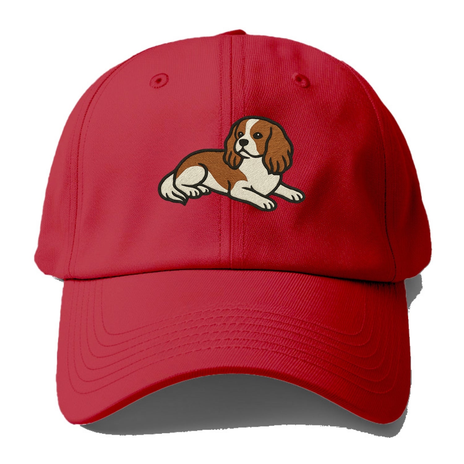 Cavalier King Charles Spaniel - Blenheim Baseball Cap - Red