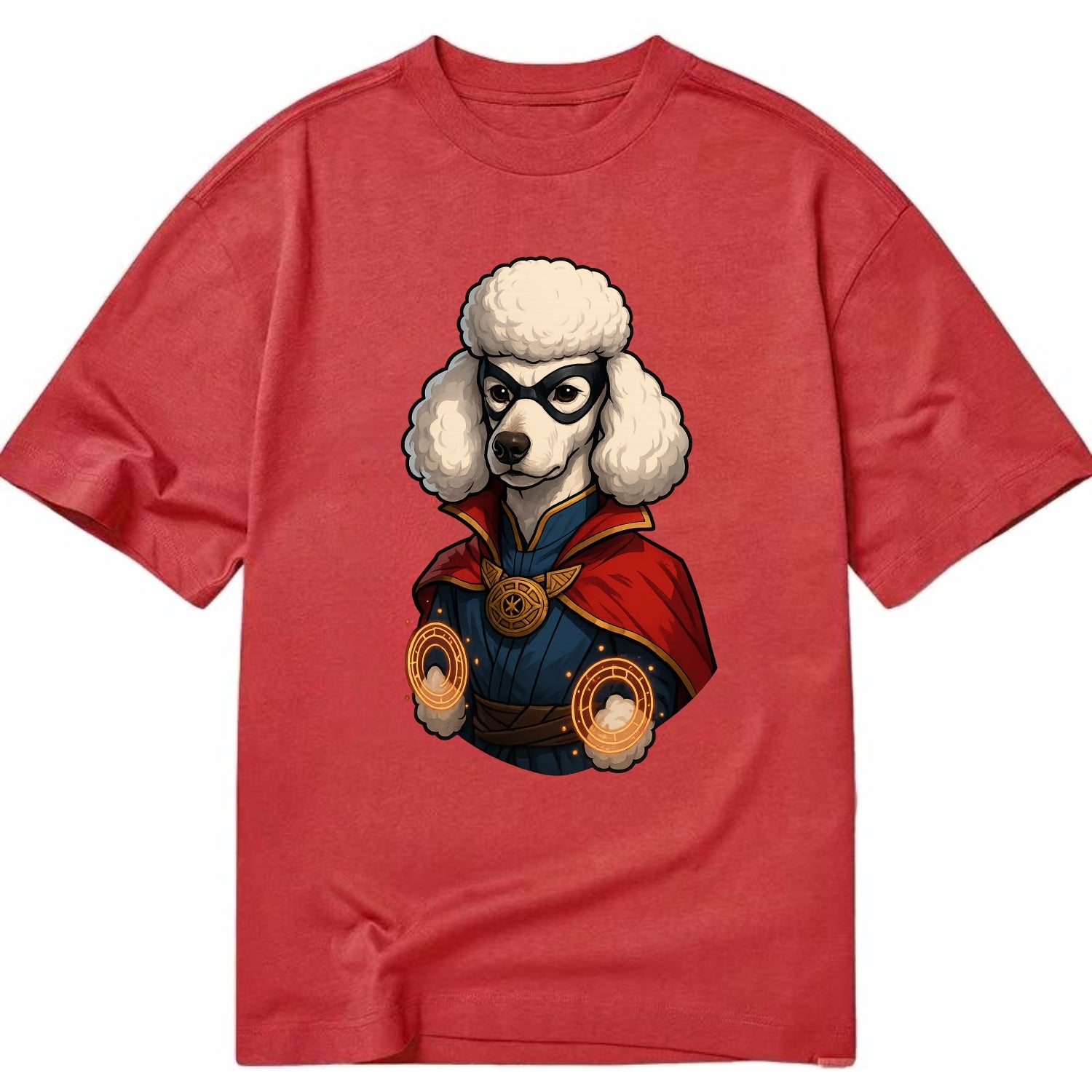 Poodle Doctor Strange  - Classic T-shirt - Red