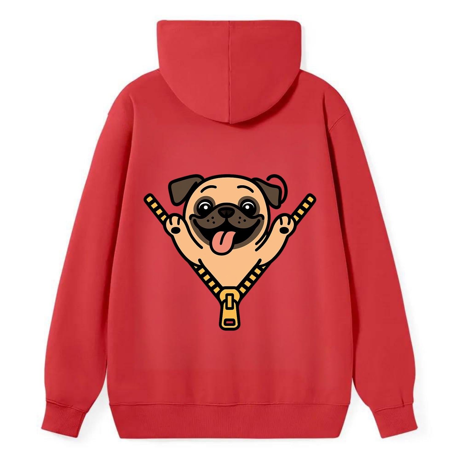 Pug - Classic Pullover Hoodie - Red
