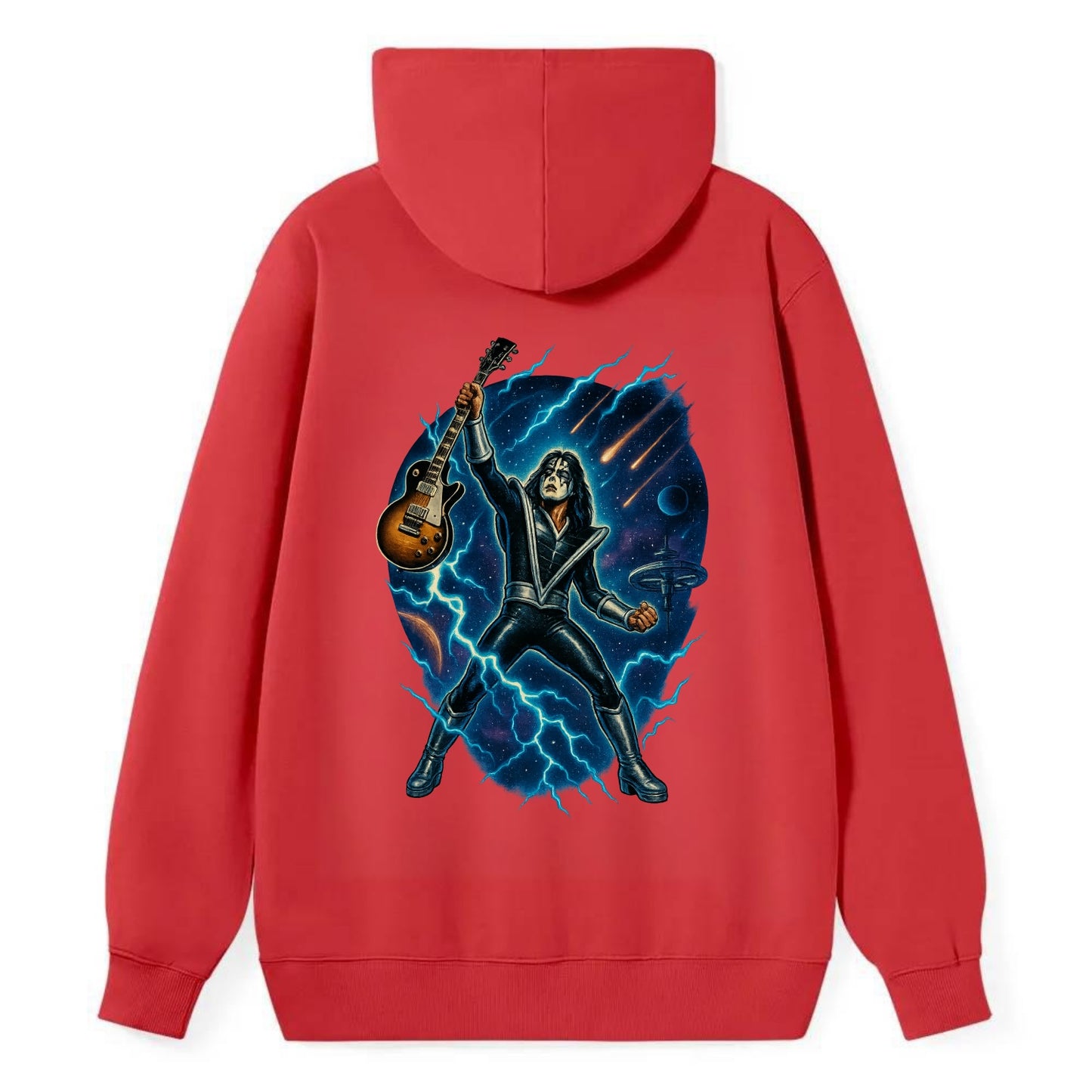 Ace Frehley Cosmic Solo - Classic Pullover Hoodie - Red