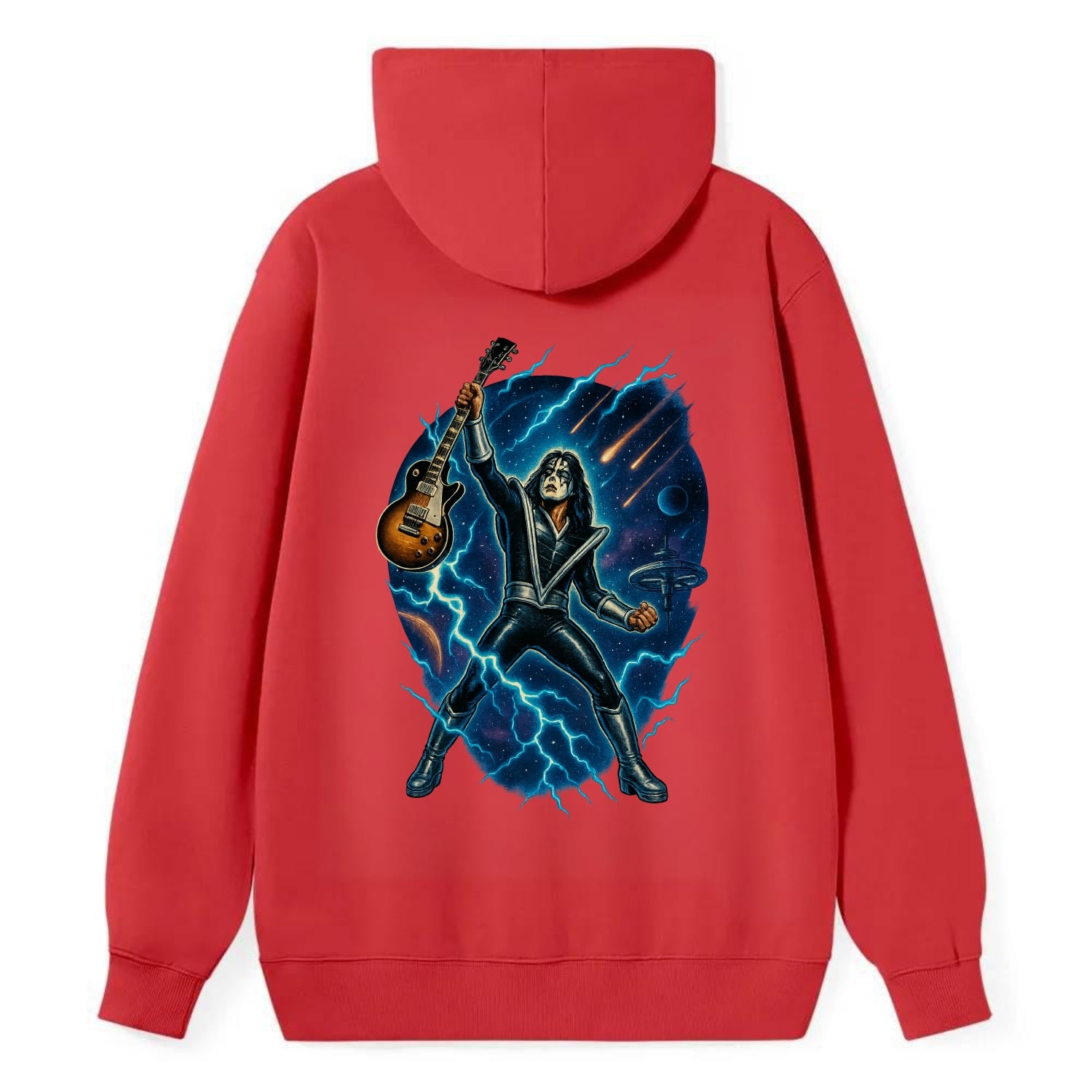 Ace Frehley Cosmic Solo - Classic Pullover Hoodie - Red