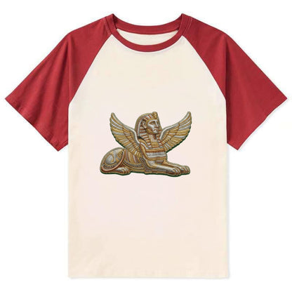 Sphinx - Contrast Raglan T-shirt - Red