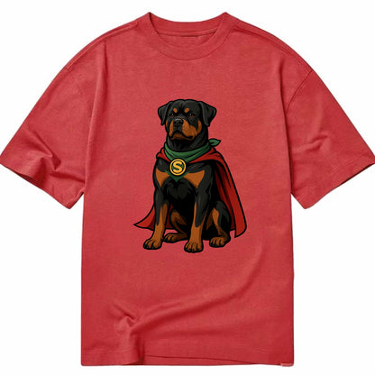 Rottweiler Strong Hero  - Classic T-shirt - Red