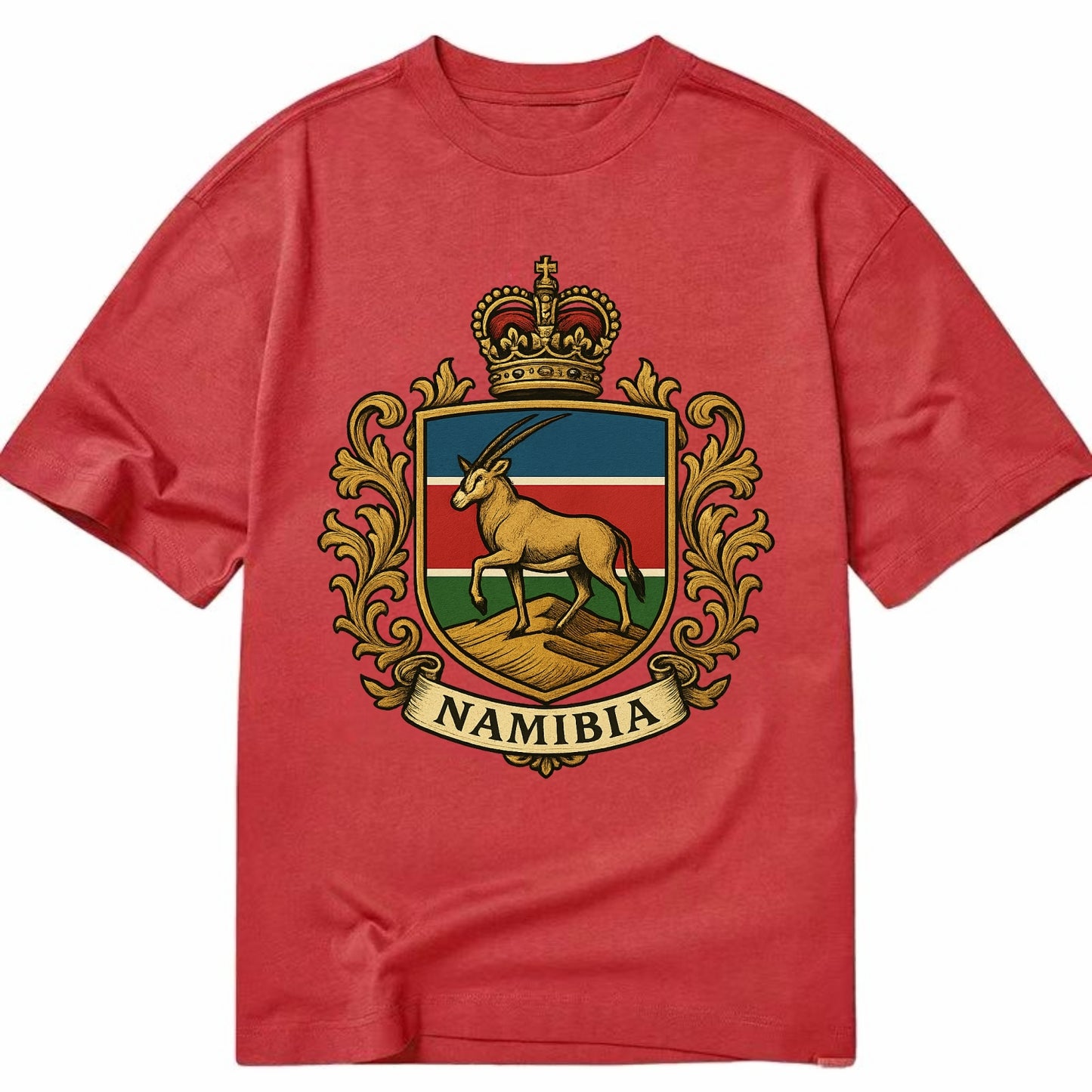 Namibia Heritage Badge  - Classic T-shirt - Red