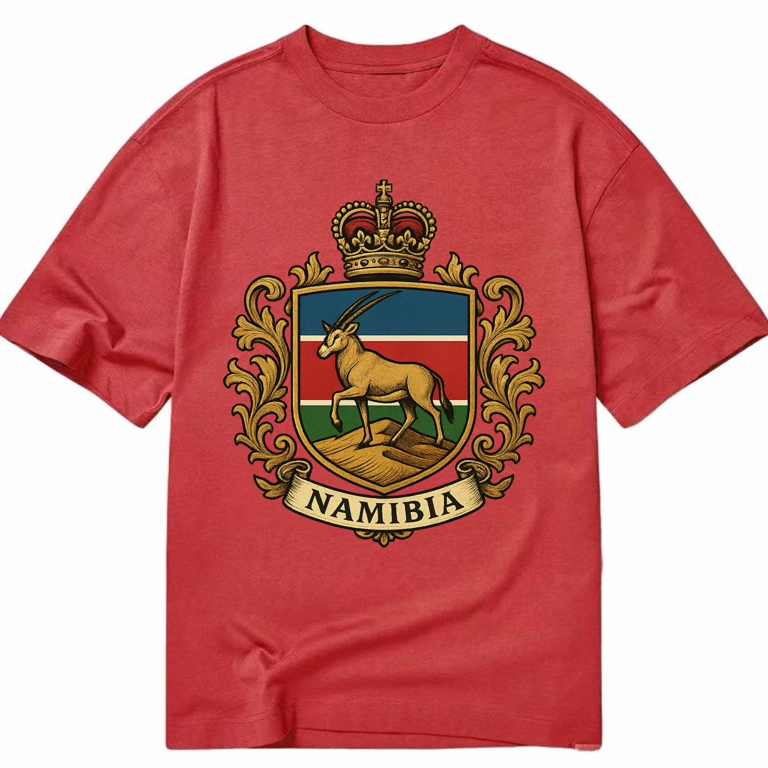 Namibia Heritage Badge  - Classic T-shirt - Red