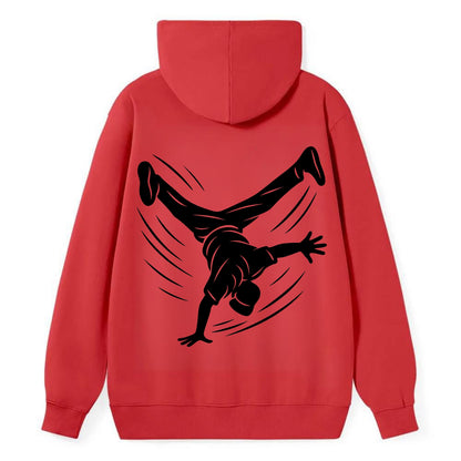 Breakdancer windmill move - Classic Pullover Hoodie - Red